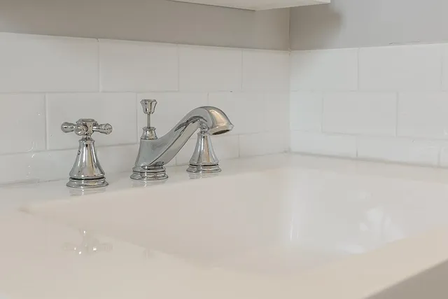 a bathroom with a sink