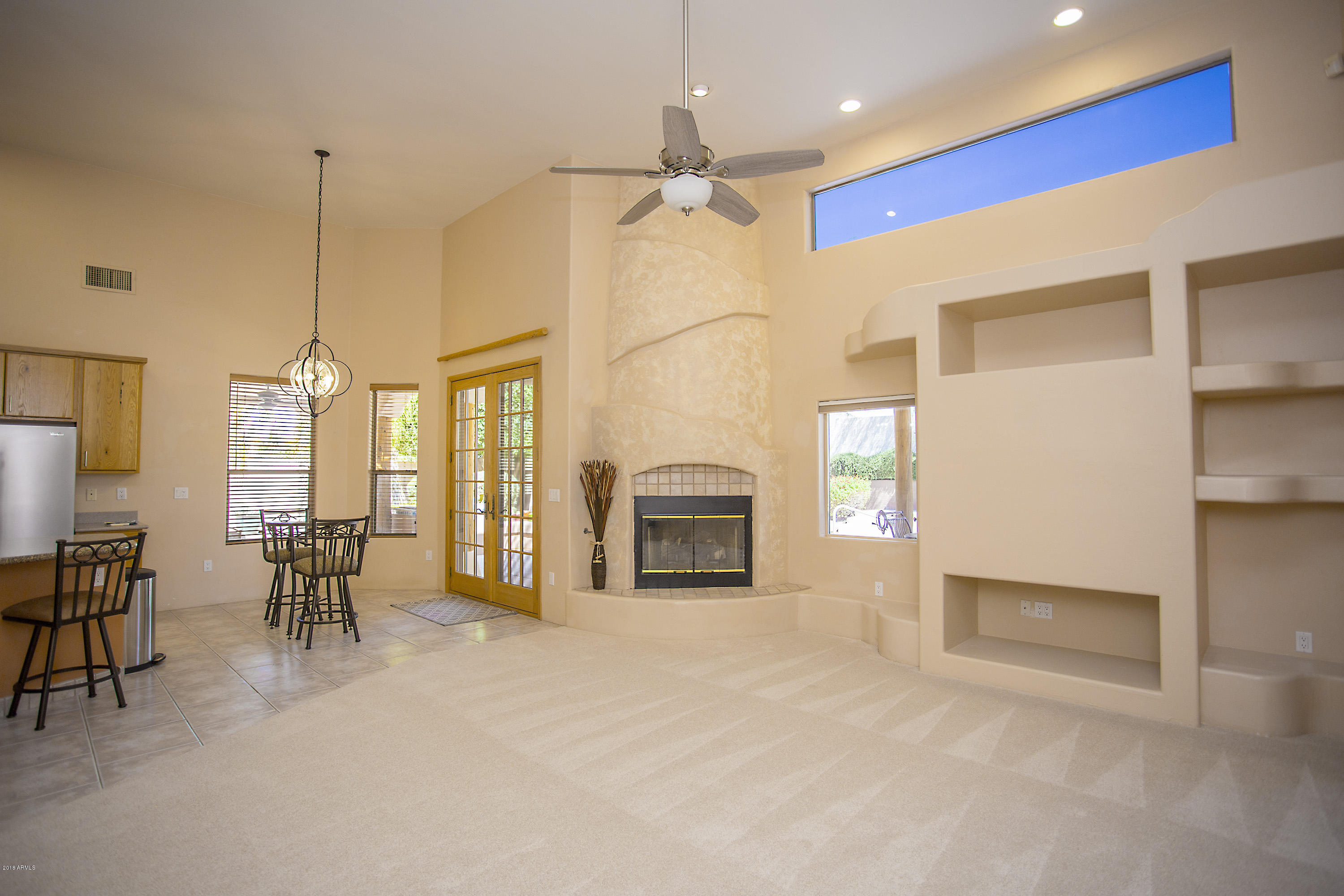 4055 North Recker Road, Unit 76 Mesa, AZ 85215 - Photo 11 of 43 Greatroom and Fireplace