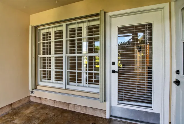 a view of a door in a house