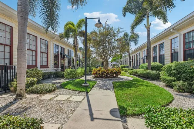 a view of a house with a garden