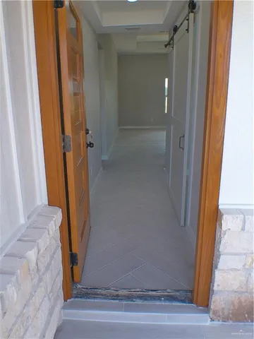 a view of an empty room