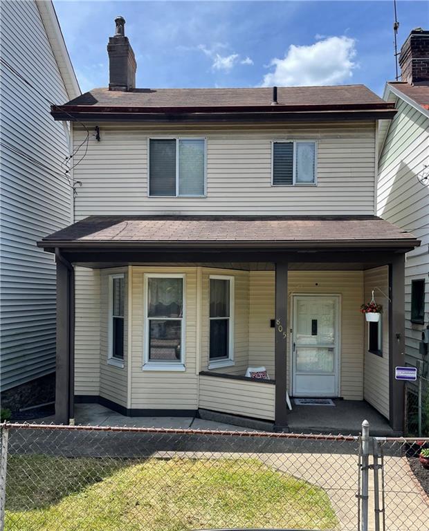 805 Frank Street McKees Rocks, PA 15136 - Photo 1 of 25 a front view of a house