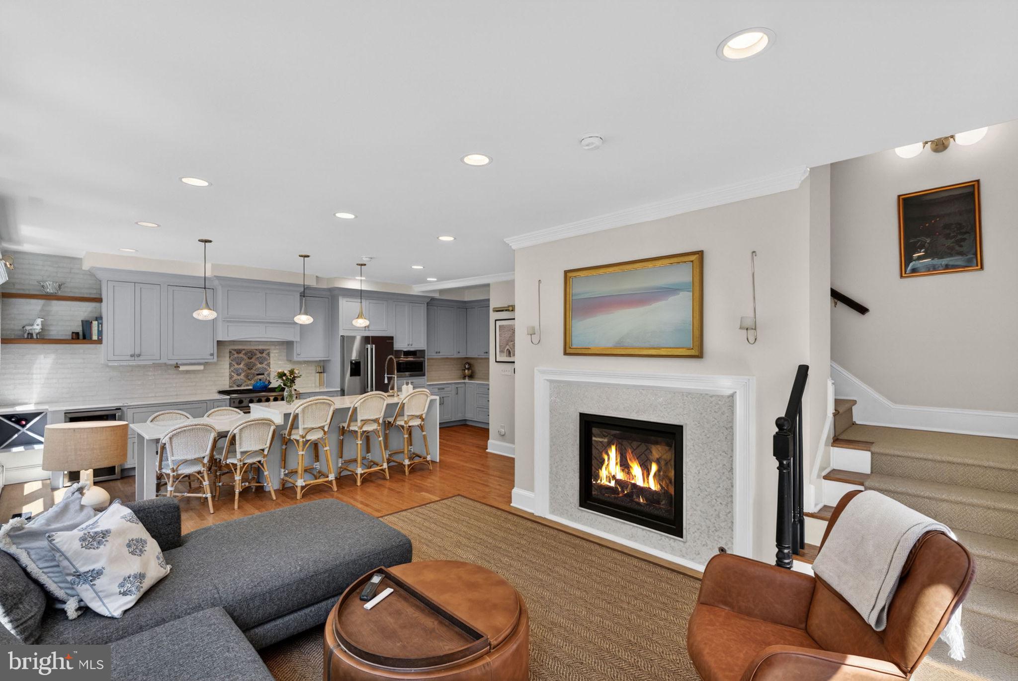 3920 Ingomar Street Northwest Washington, DC 20015 - Photo 27 of 71 Gas fireplace - hunker into comfort