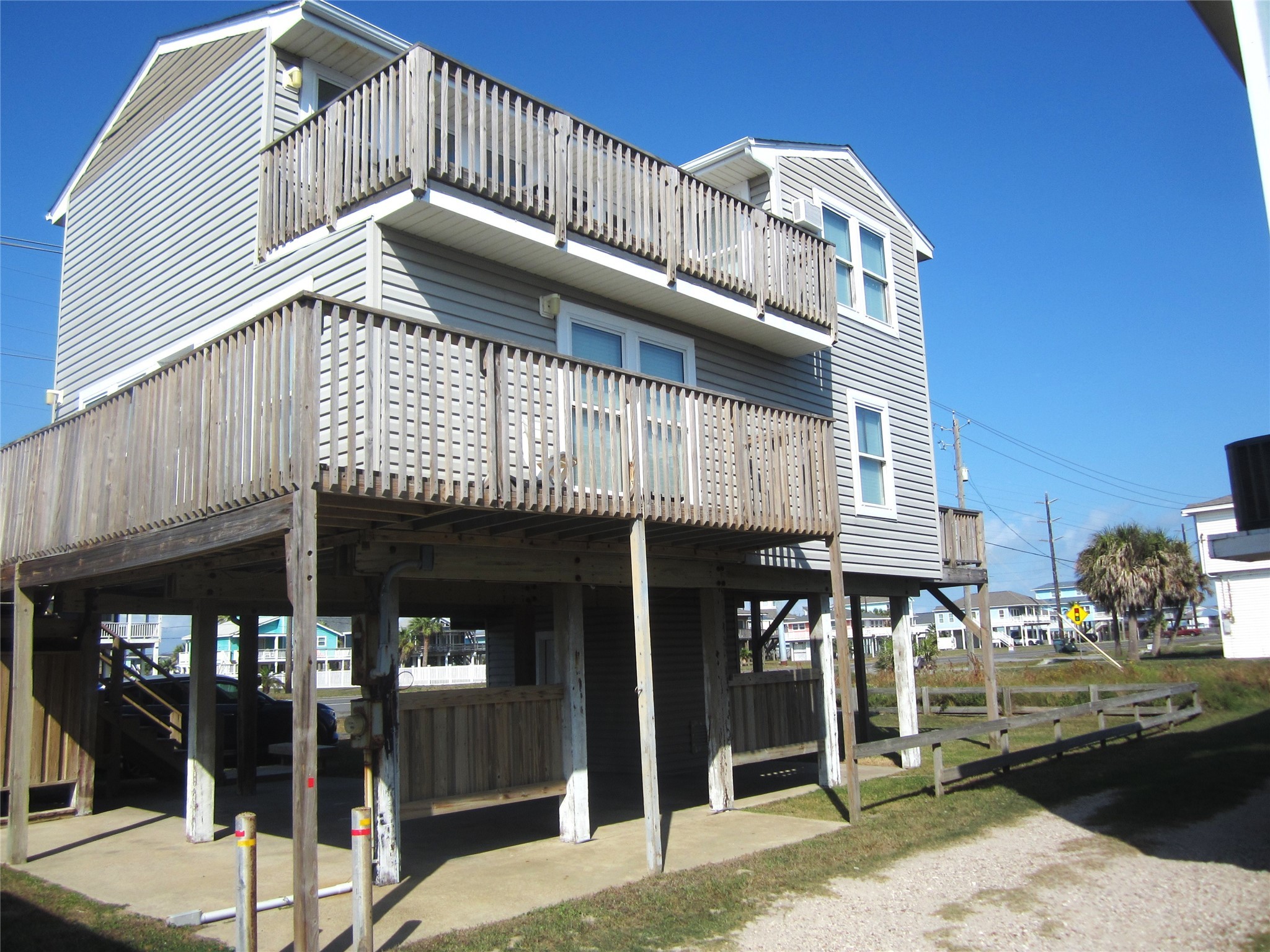 a front view of a building with street