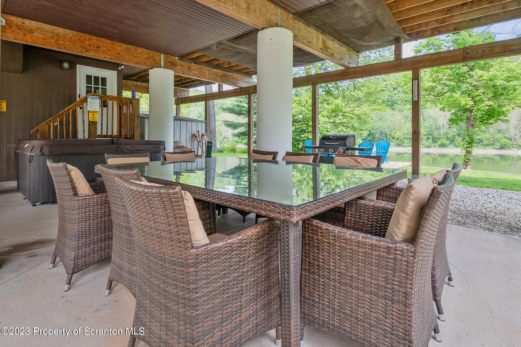 311 River Road Falls, PA 18615 - Photo 26 of 30 a outdoor living space with furniture and outdoor view