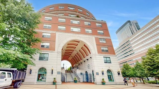 a front view of a building