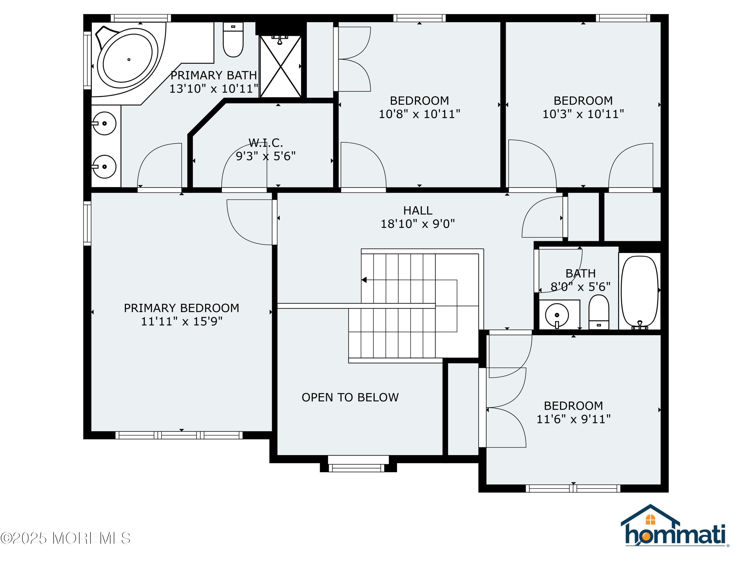 65 Danella Way Howell, NJ 07731 - Photo 39 of 40 Second Floor Floor Plan