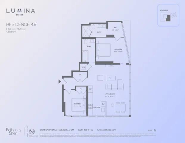 $1,250,000 | 179 20th Street, Unit 4B | Greenwood Heights