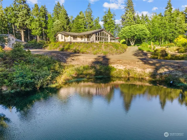 a view of a street with an outdoor space