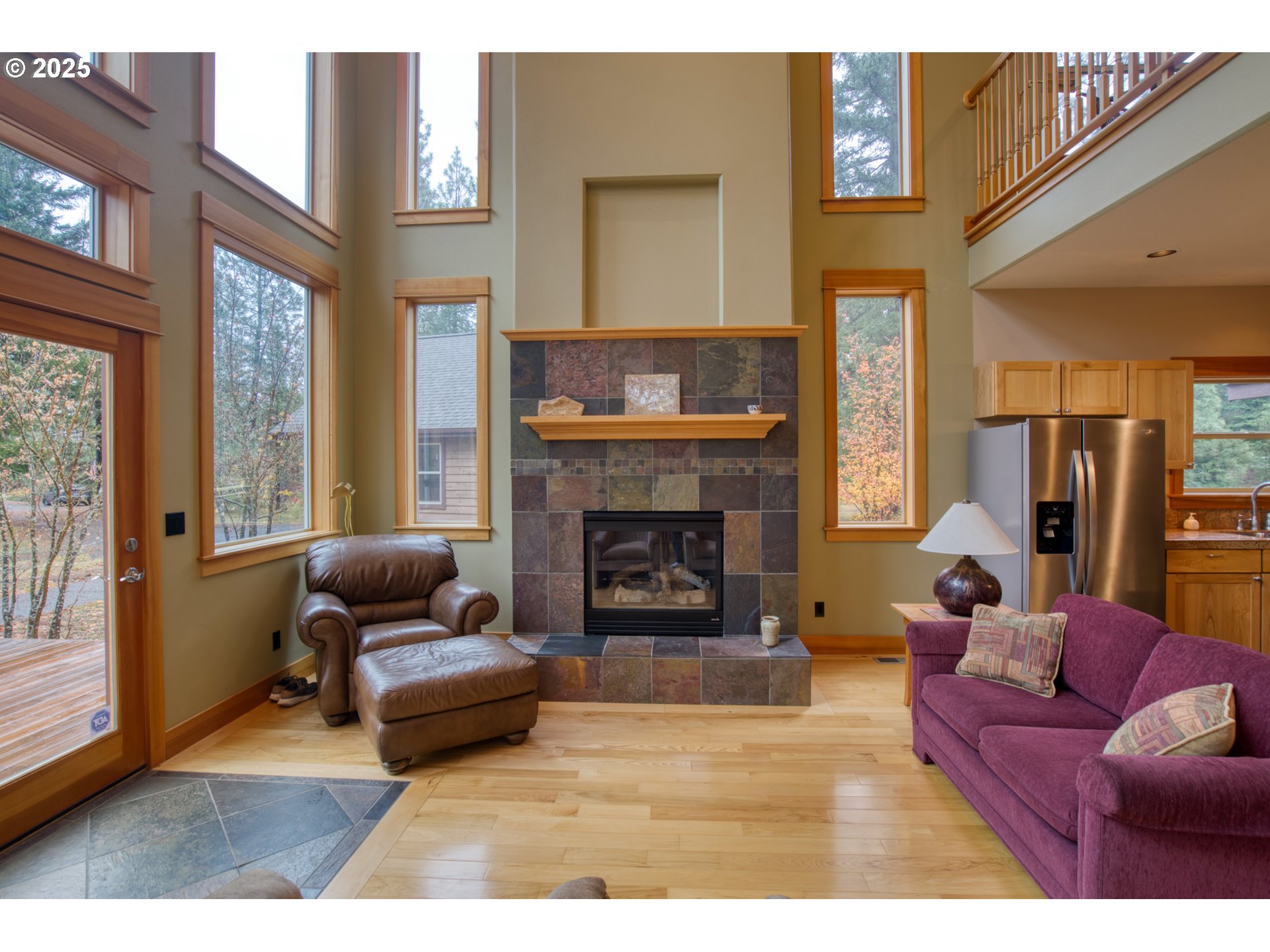 10 Emma Lane Trout Lake, WA 98650 - Photo 12 of 45 a living room with furniture and a fireplace