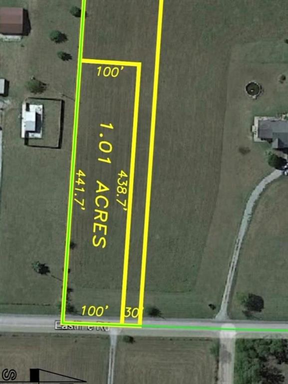 Tbd East Line Road Whitewright, TX 75491 - Photo 2 of 2 Plat map. Outlining the dimensions and area of the property, including frontage along the road