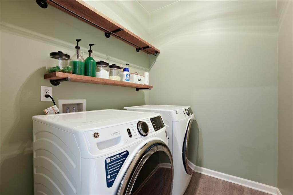 153 Bryon Lane Acworth, GA 30102 - Photo 23 of 25 a utility room with dryer and washer