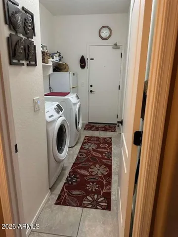 a view of an outdoor dining space with furniture