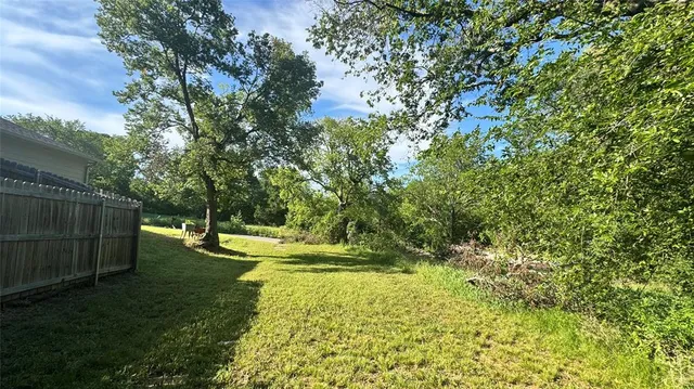 a view of yard with green space