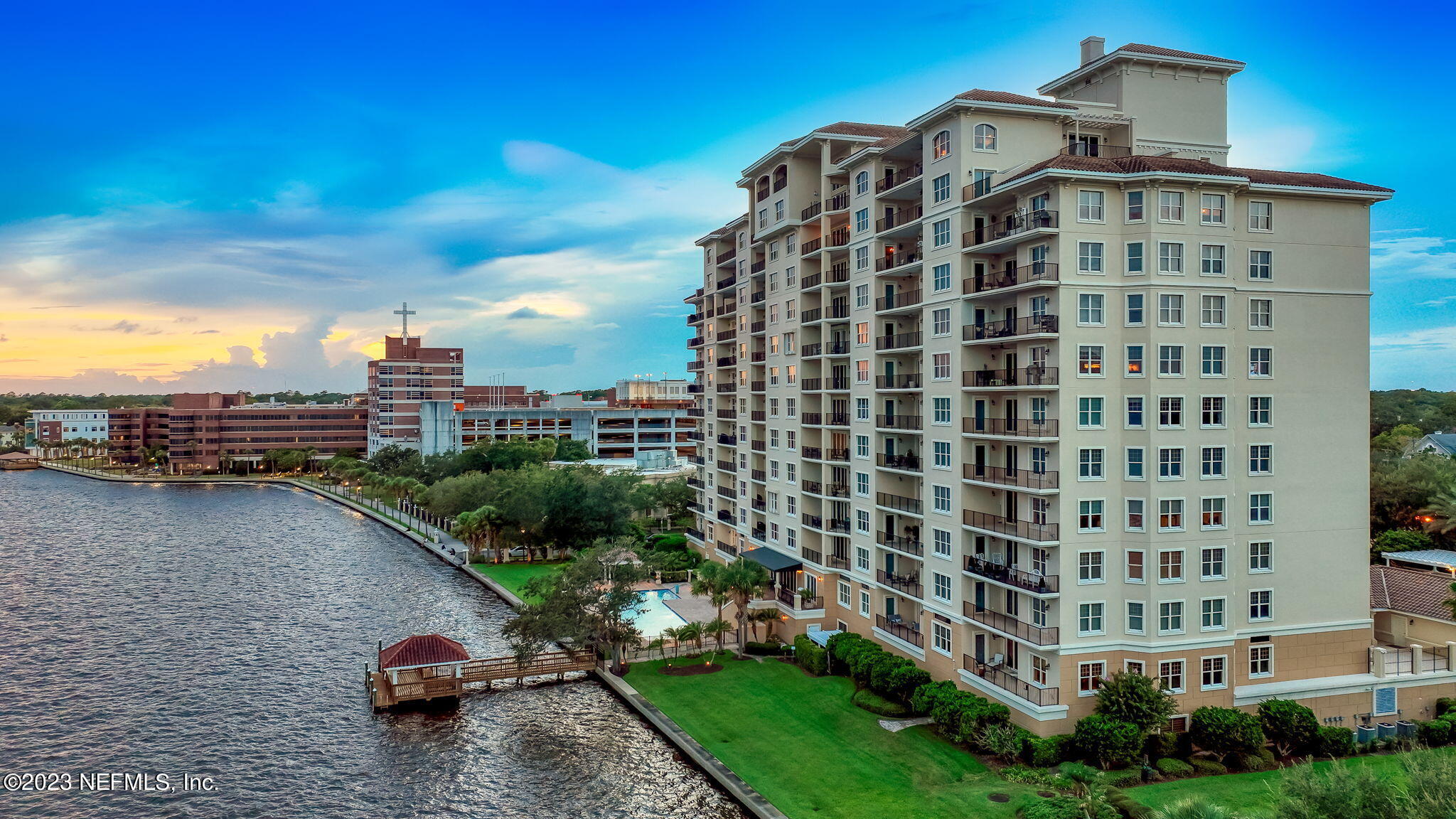 2358 Riverside Avenue, Unit 401 Jacksonville, FL 32204 - Photo 90 of 92 a view of a city with tall buildings