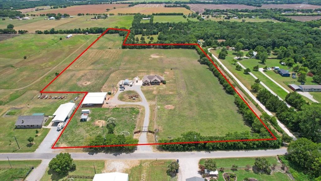 516 Springtown Road Van Alstyne, TX 75495 - Photo 39 of 40 an aerial view of a house