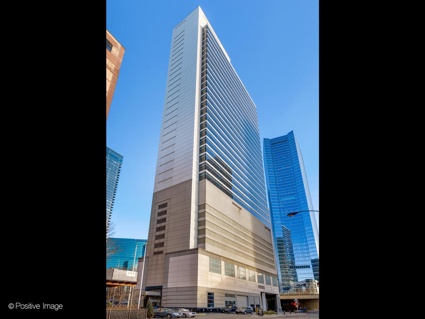 a view of street and building
