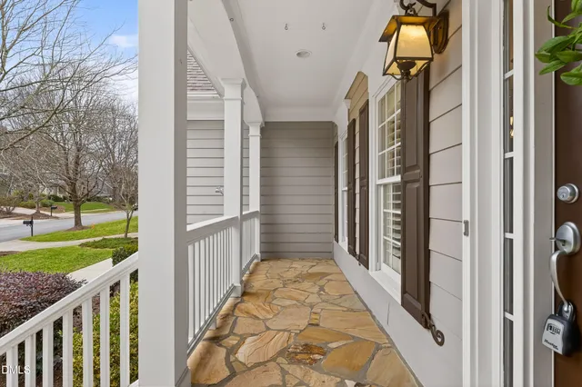 a view of a house with a porch