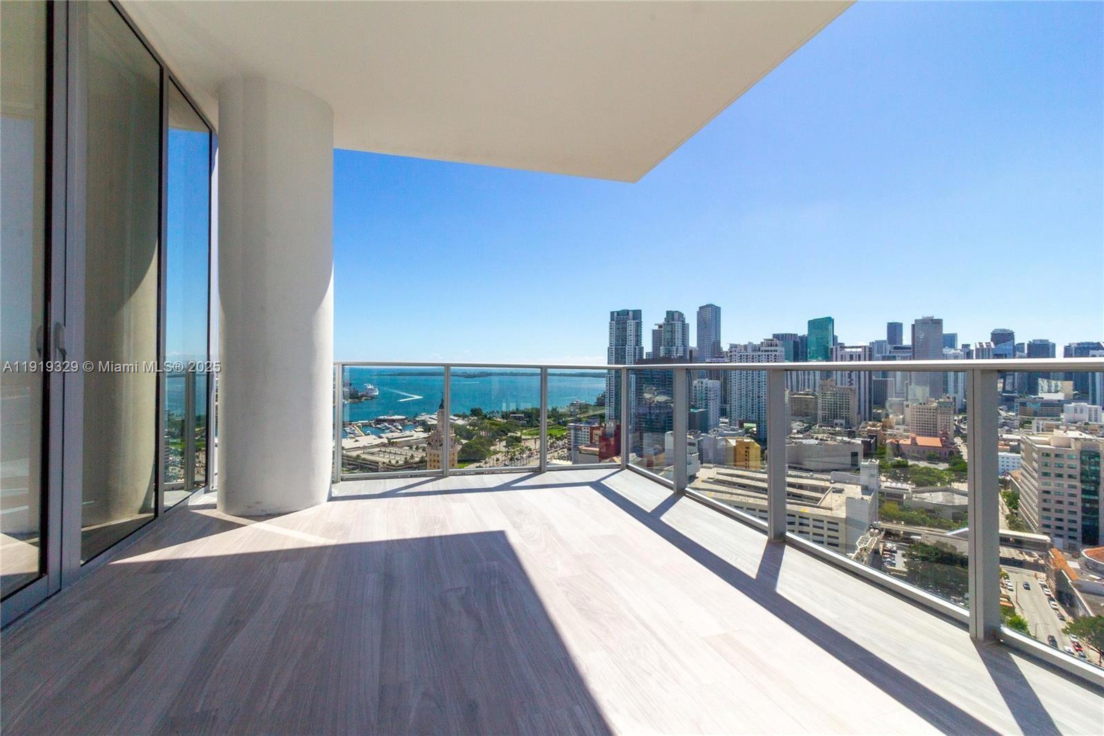851 Northeast 1st Avenue, Unit 2811 Miami, FL 33132 - Photo 2 of 9 a view of a balcony with city view
