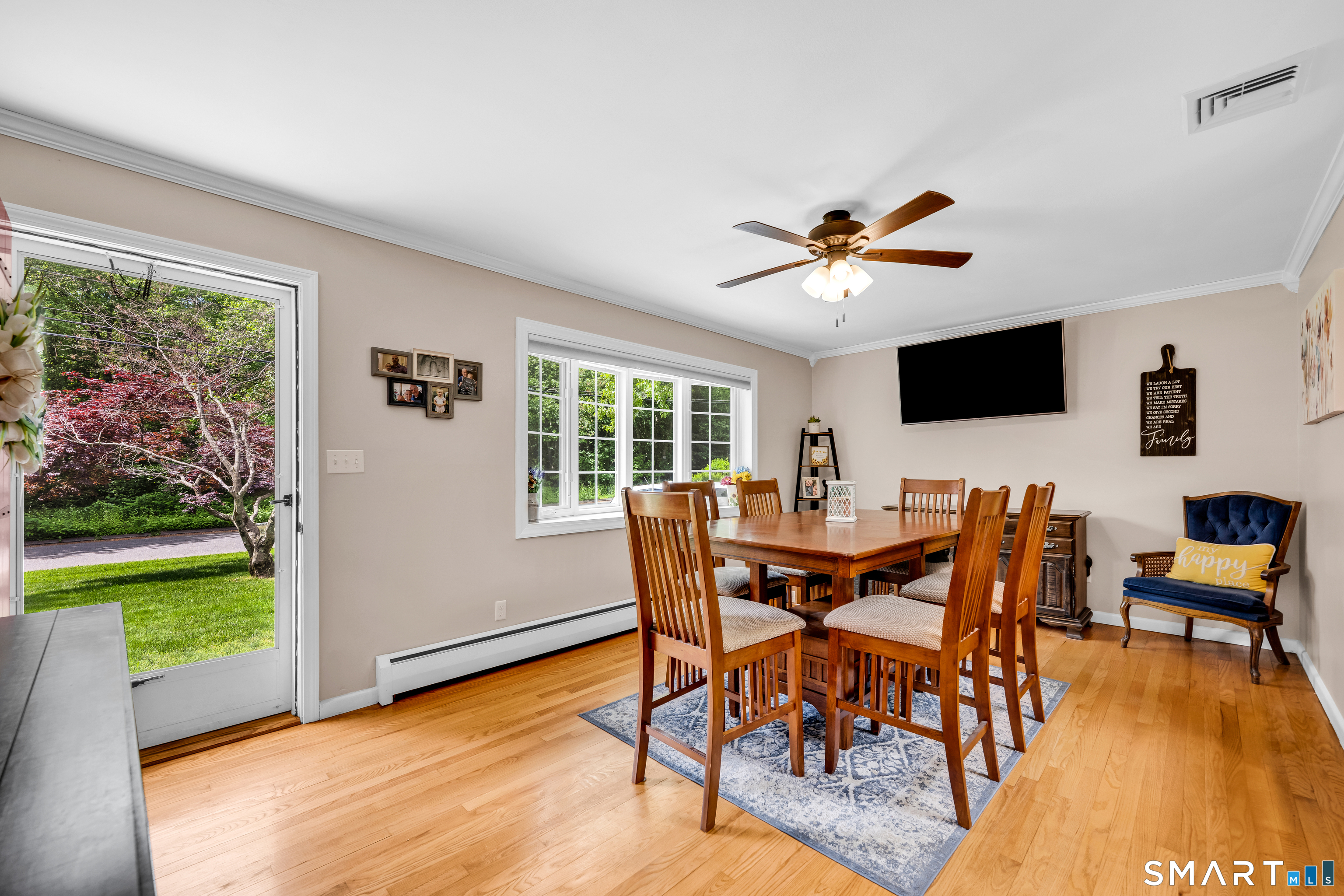 2 Hemlock Road Prospect, CT 06712 - Photo 5 of 27 a view of a dining room with furniture window and wooden floor