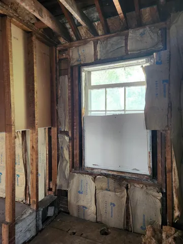 a close view of walk in closet