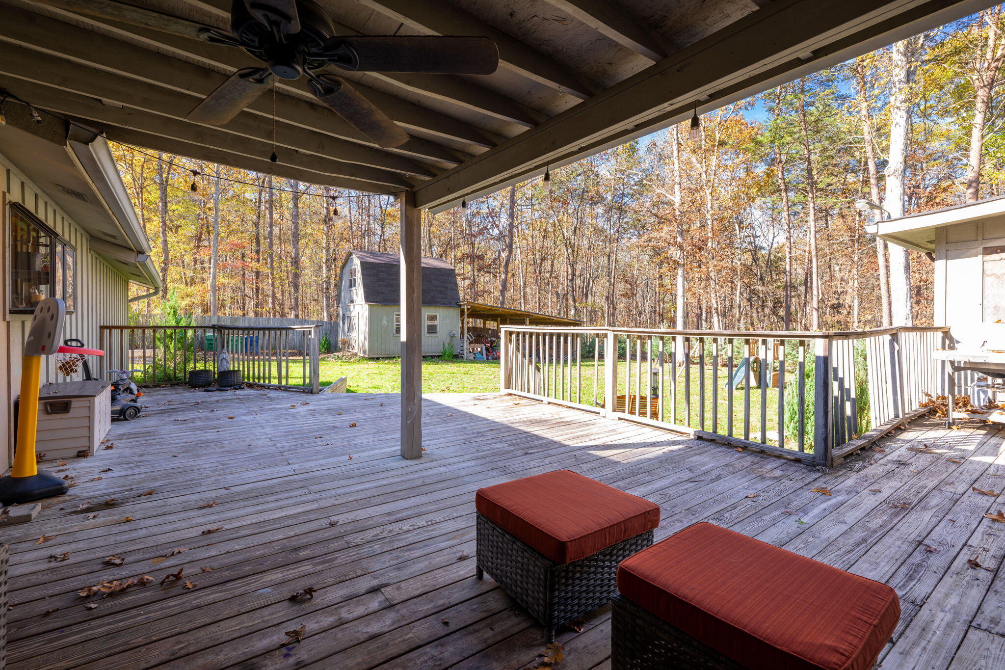 8123 Mill Creek Road Signal Mountain, TN 37377 - Photo 50 of 57 Covered back patio area