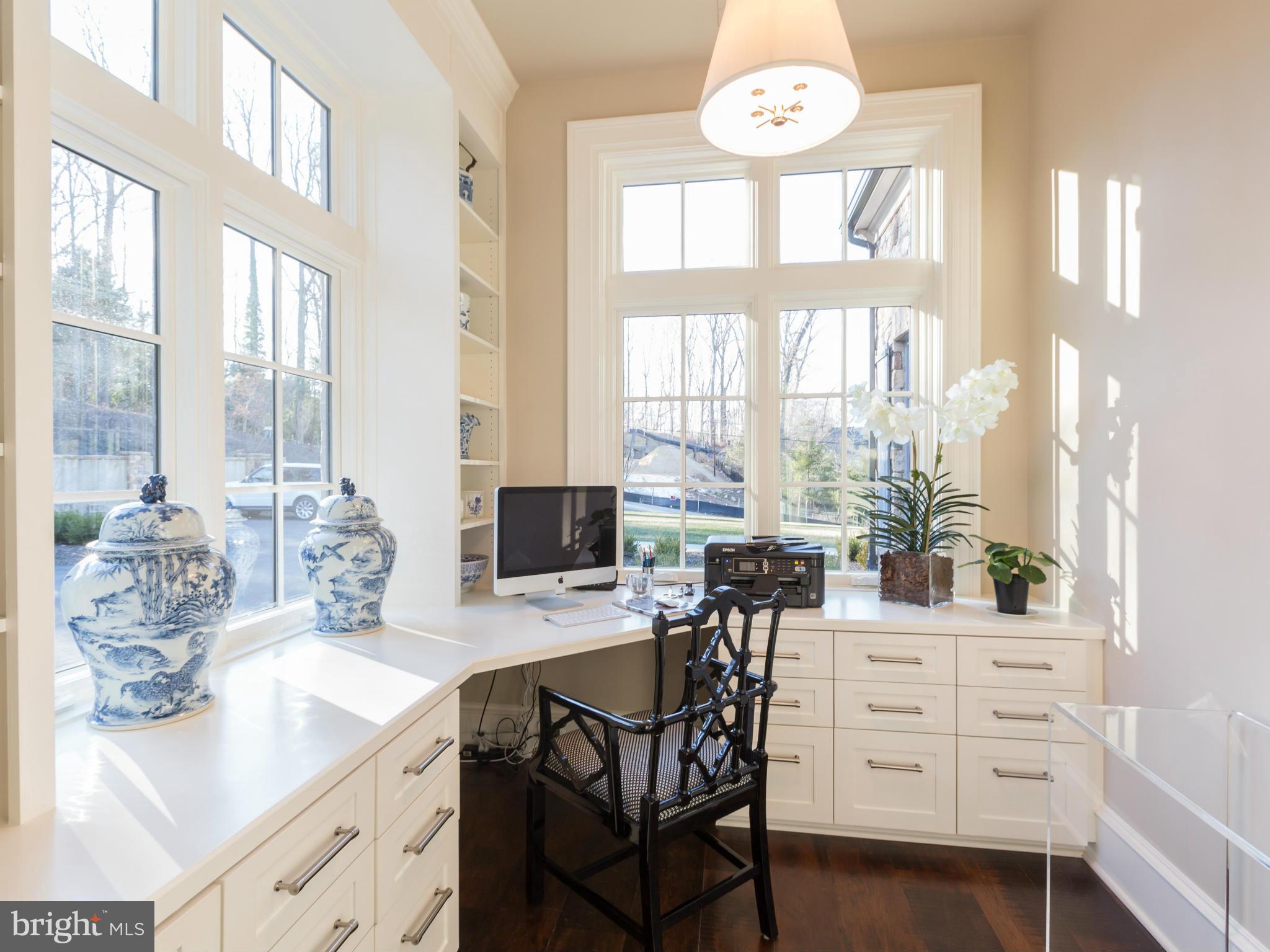 821 Turkey Run Road McLean, VA 22101 - Photo 15 of 30 a view of a dining room with furniture window and outside view