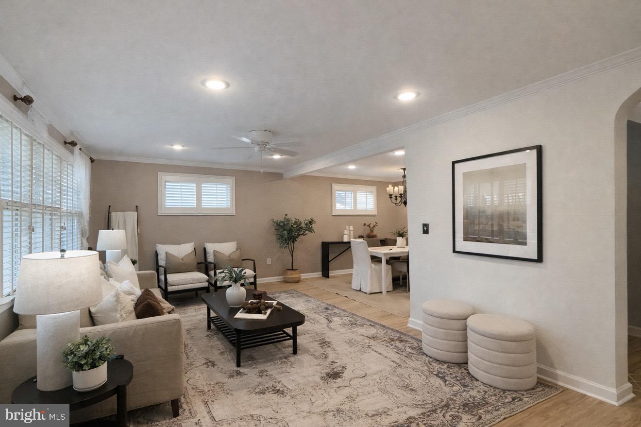 109 Ridgefield Road Lutherville-Timonium, MD 21093 - Photo 5 of 31 a living room with furniture and a large window