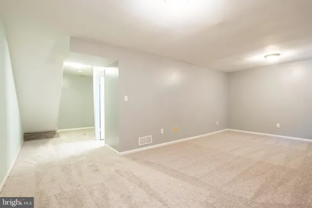 a view of an empty room