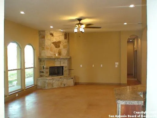 a view of a livingroom with a fireplace