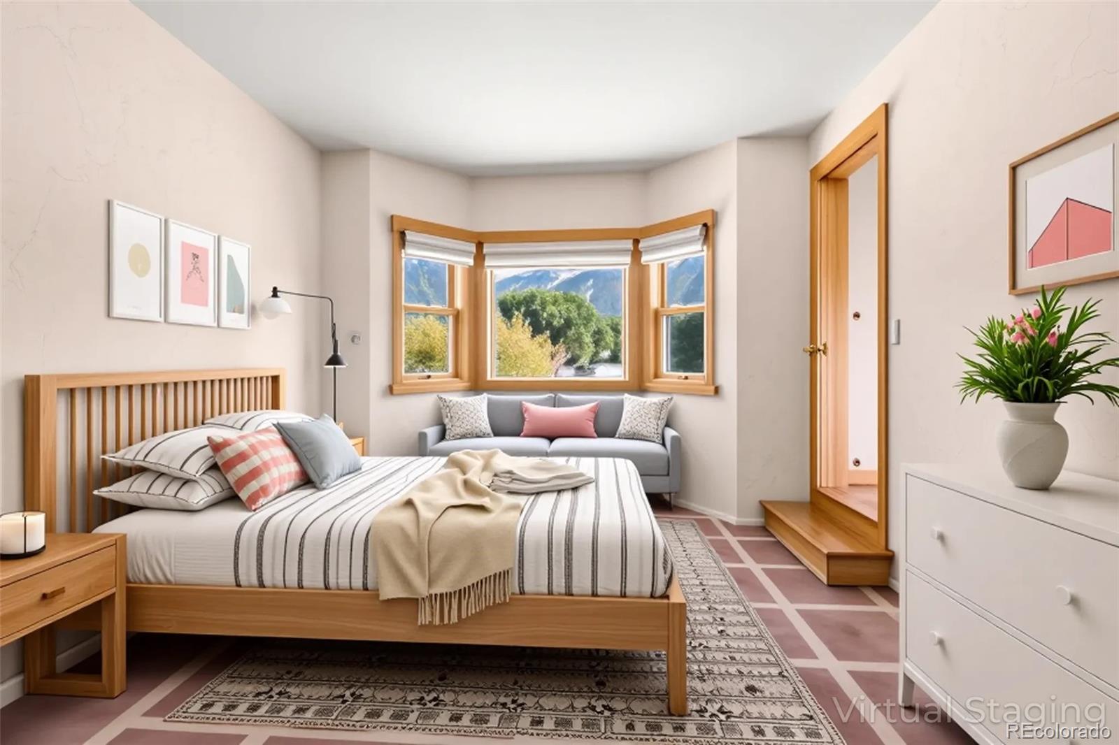 1507 Wagon Wheel Road Crestone, CO 81131 - Photo 26 of 50 a bedroom with a bed and a window