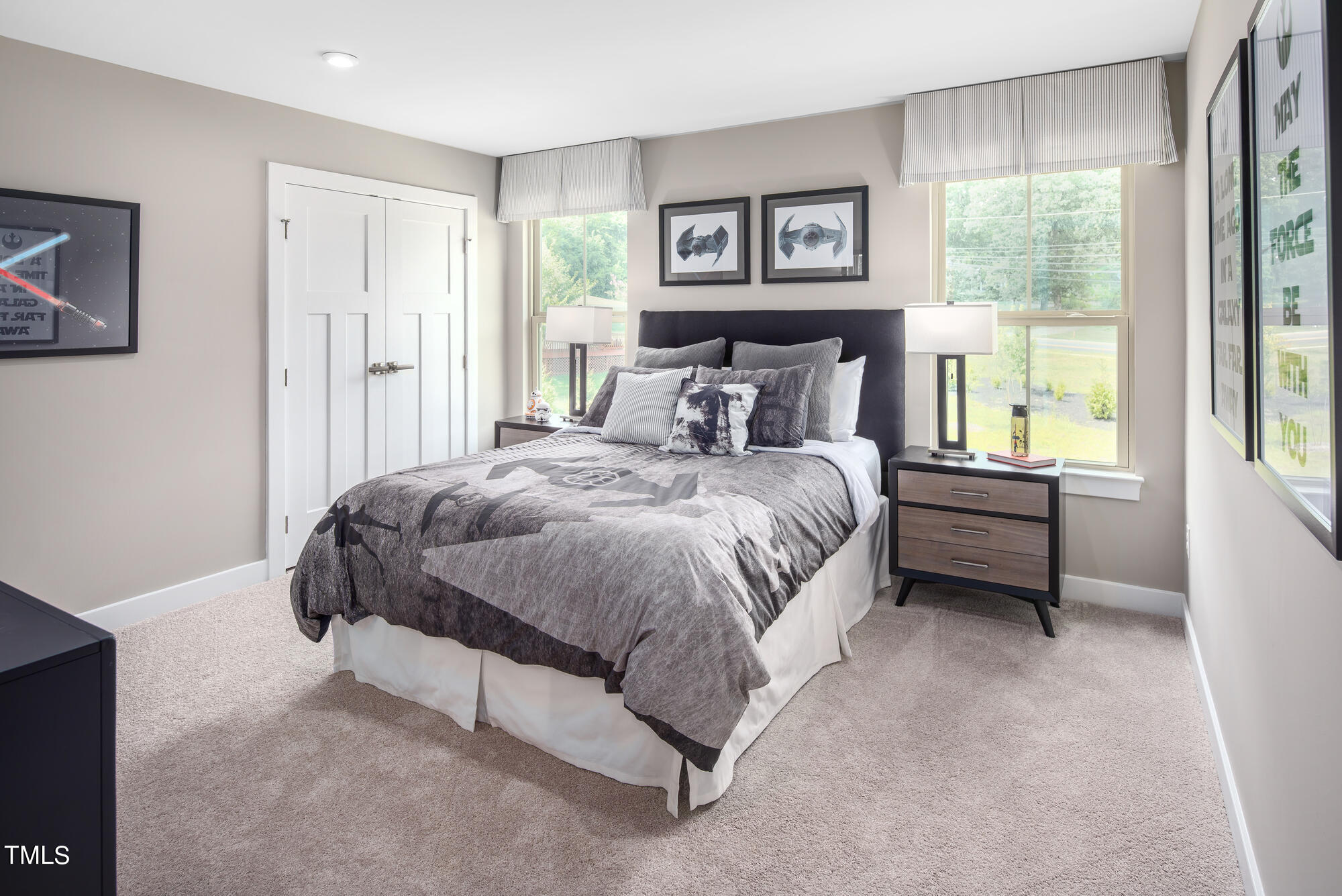8909 Stratus Street Willow Spring, NC 27592 - Photo 23 of 30 a bedroom with a bed table and a window