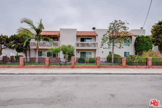 front view of a building with a street