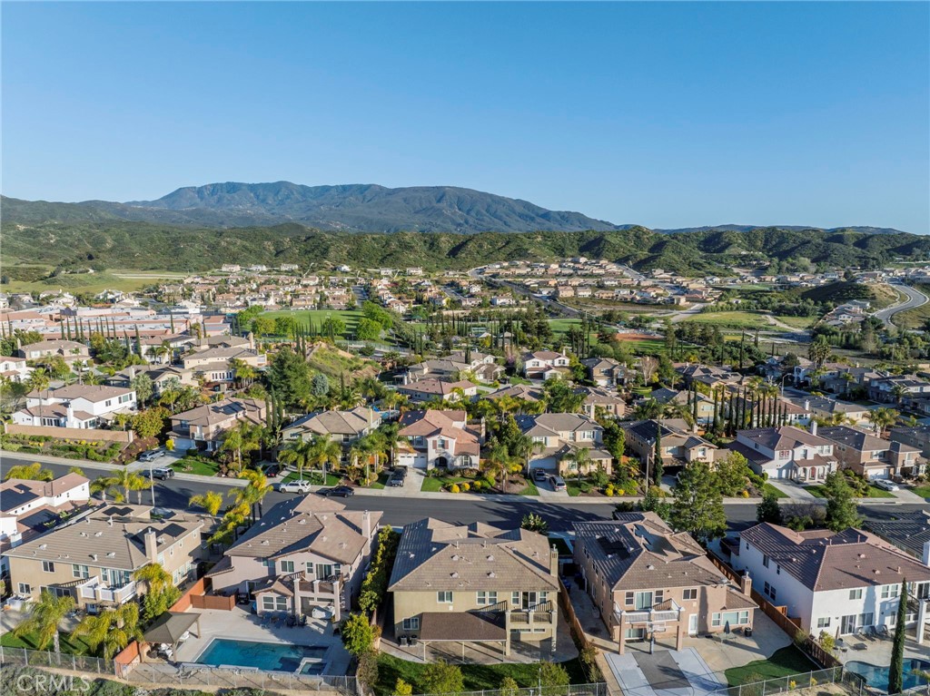 33710 Sattui Street Temecula, CA 92592 - Photo 71 of 75 an aerial view of residential house with outdoor space and trees all around