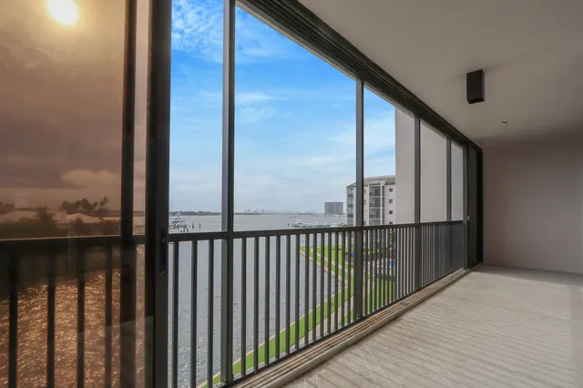 a view of city with balcony