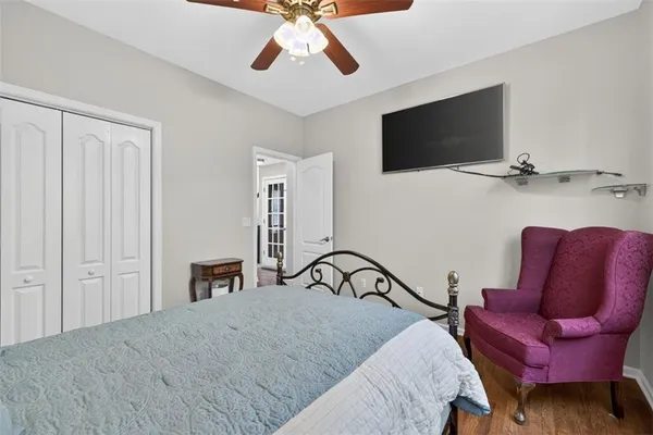 a view of a patio on the roof deck