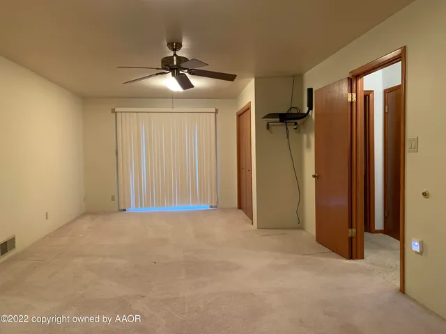 a view of an empty room