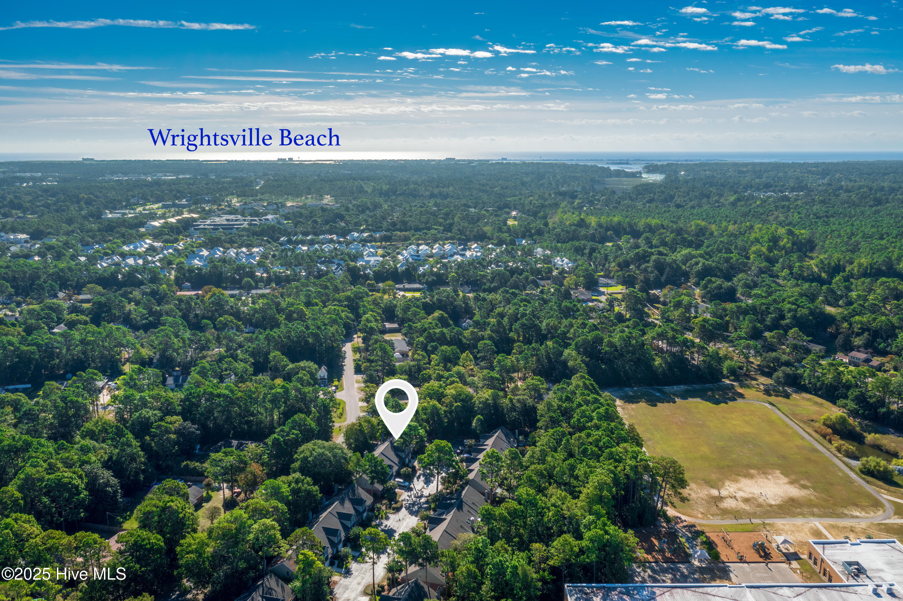 233 Racine Drive, Unit 85 Wilmington, NC 28403 - Photo 27 of 34 Drone Shot Toward the Wrightsville Beach
