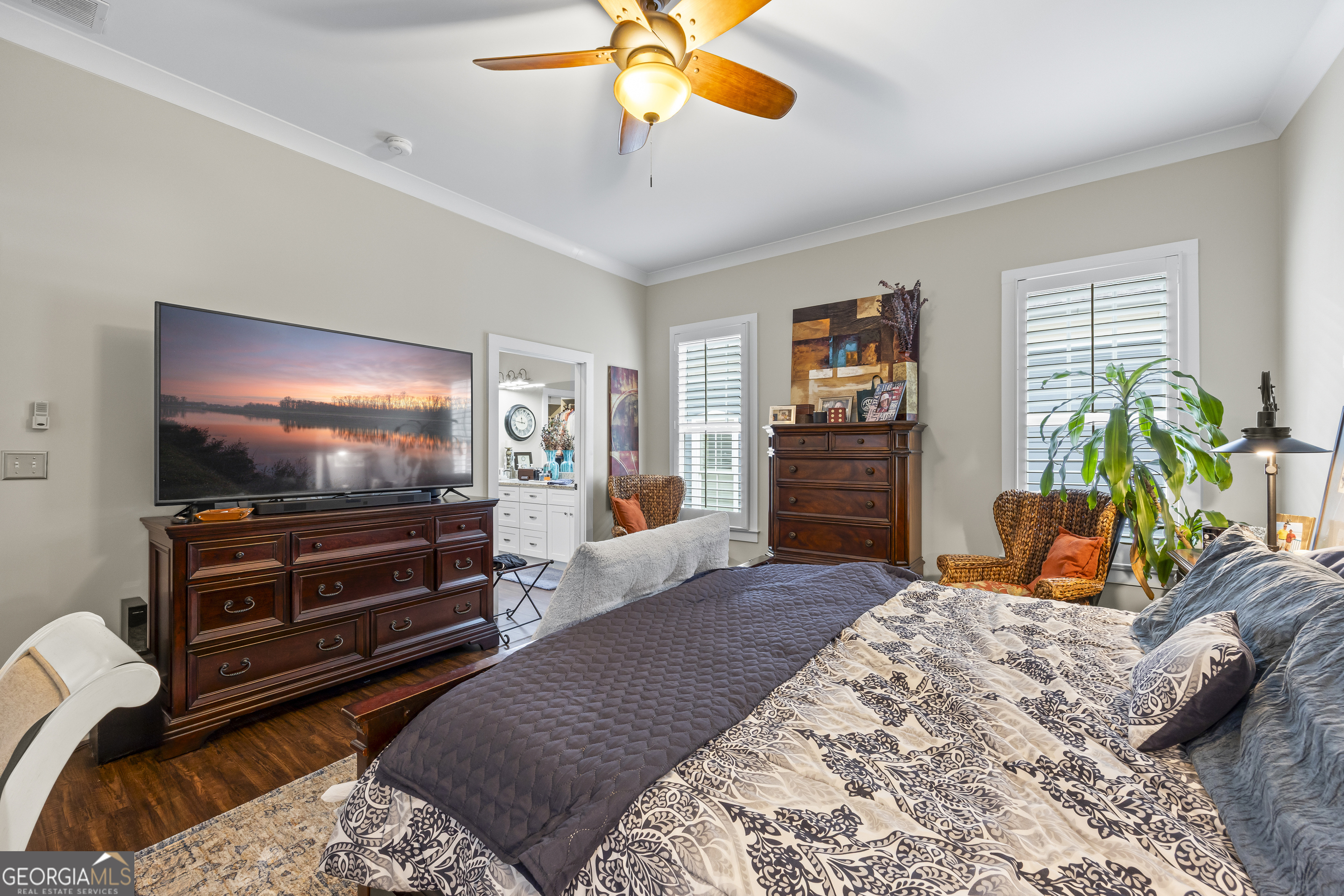4121 North Swann Street Covington, GA 30014 - Photo 23 of 46 a bedroom with furniture and a flat screen tv