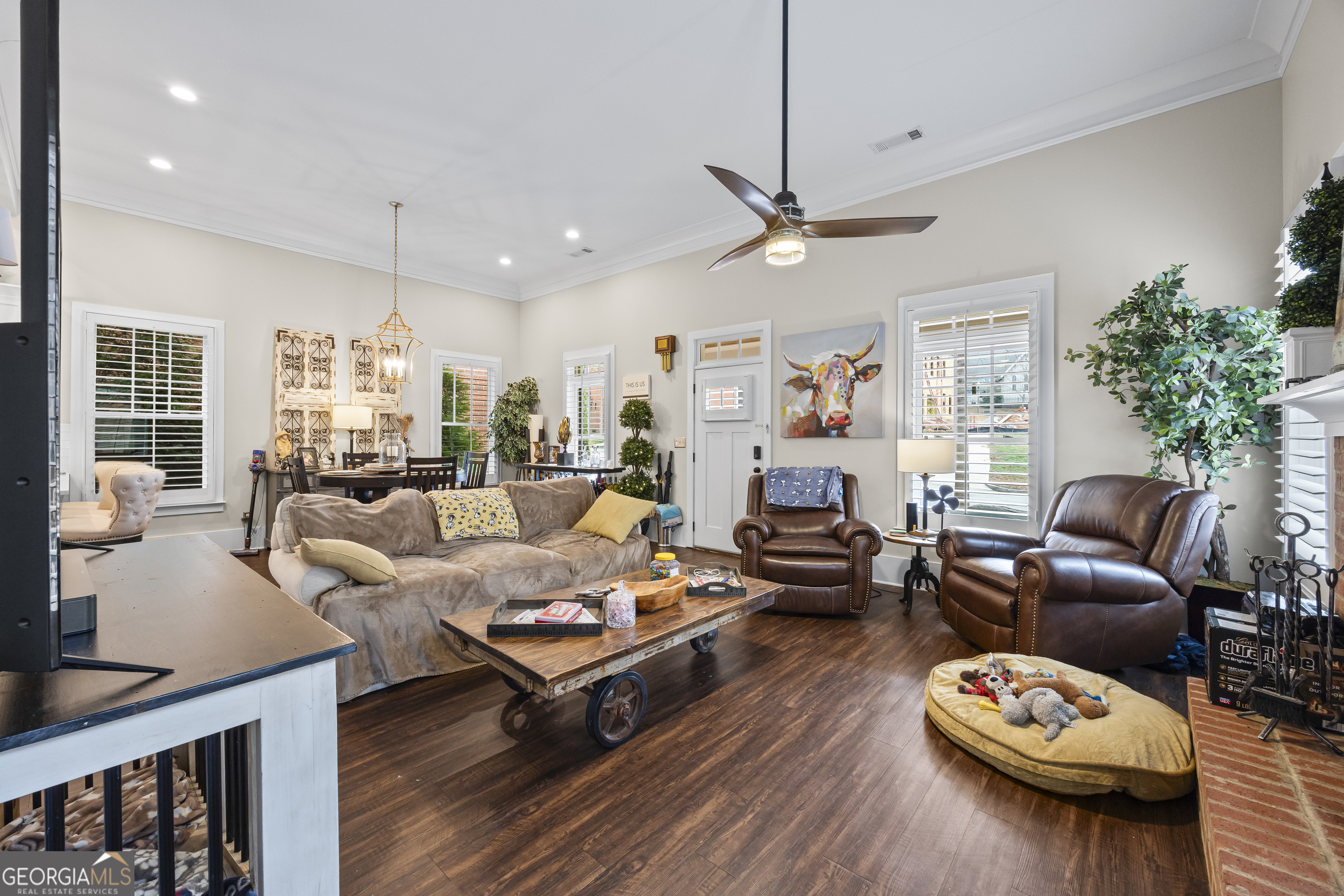 4121 North Swann Street Covington, GA 30014 - Photo 9 of 46 a living room with furniture and wooden floor