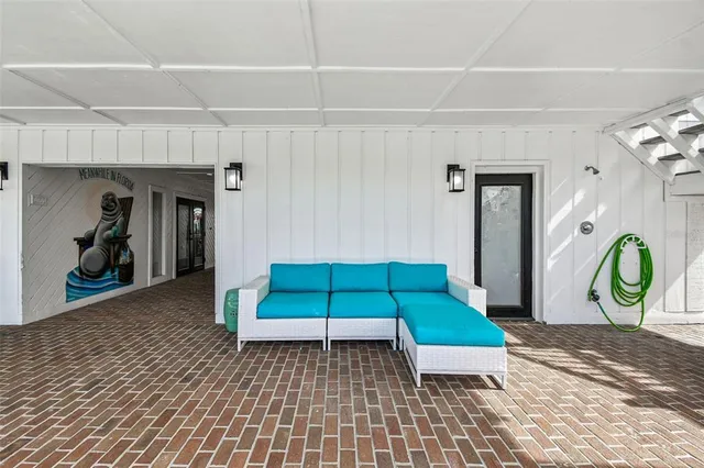 a view of a lake with houses with outdoor space