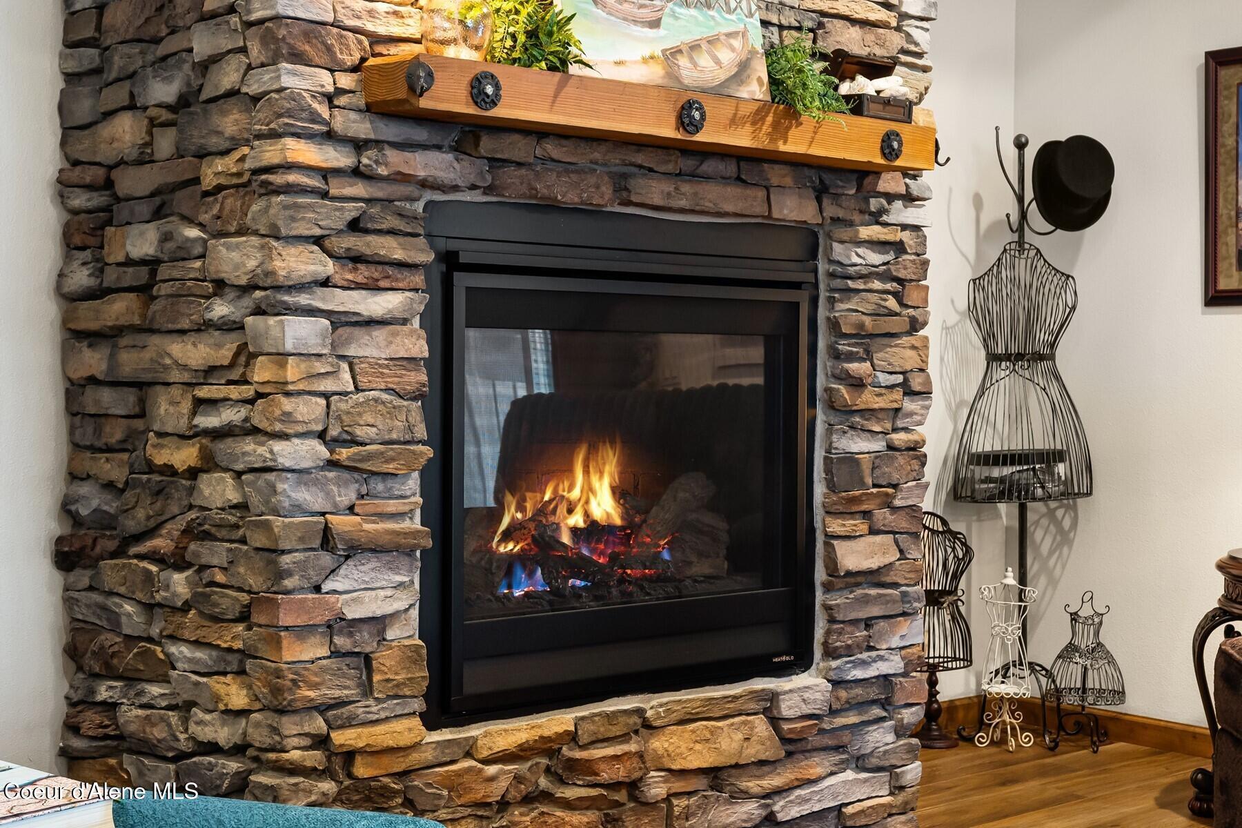 13439 North Shimmering Court Rathdrum, ID 83858 - Photo 34 of 52 Stone Fireplace