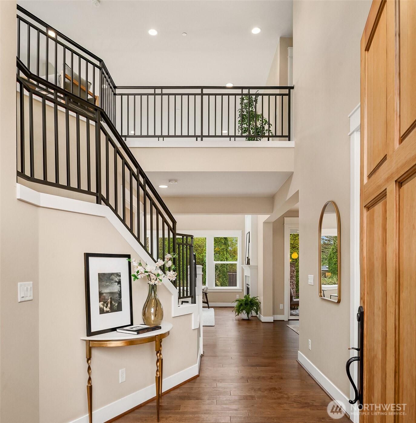632 Southwest 185th Street Normandy Park, WA 98166 - Photo 2 of 39 a view of entryway livingroom and hall with wooden floor