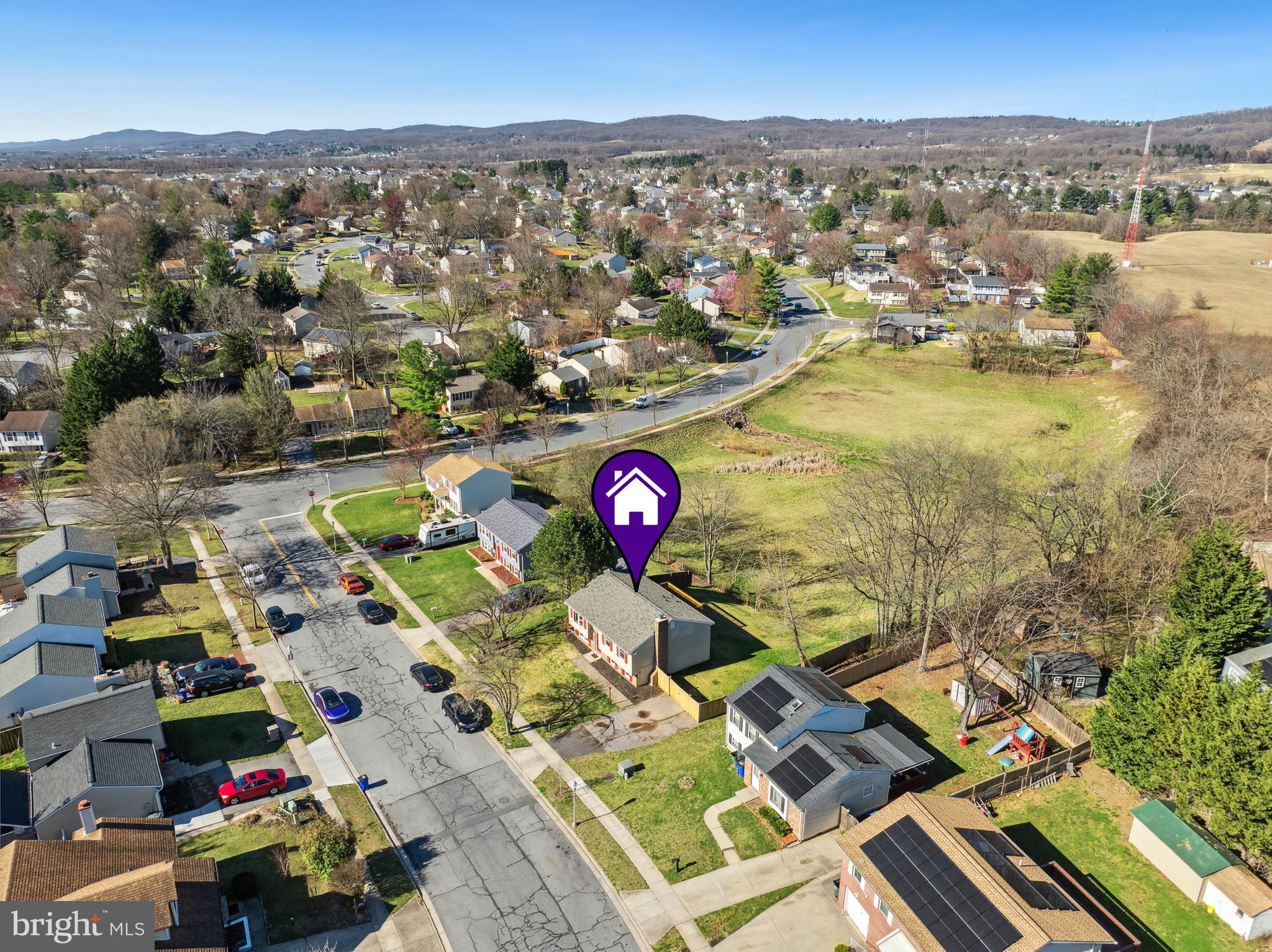 1335 Orchard Way Frederick, MD 21703 - Photo 38 of 42 an aerial view of residential houses with outdoor space