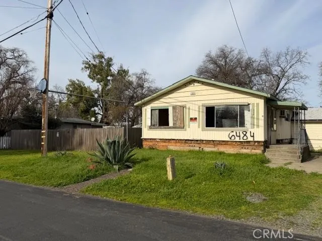 a backyard of a house