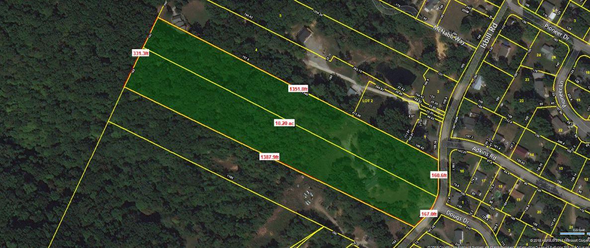 423 Isbill Road Chattanooga, TN 37419 - Photo 56 of 62 423 Isbill, Aerial, lot dimensions