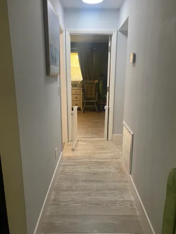 a view of a kitchen with appliances