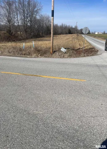 a view of a road and a building