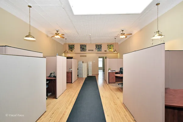 a view of a living room with a couch