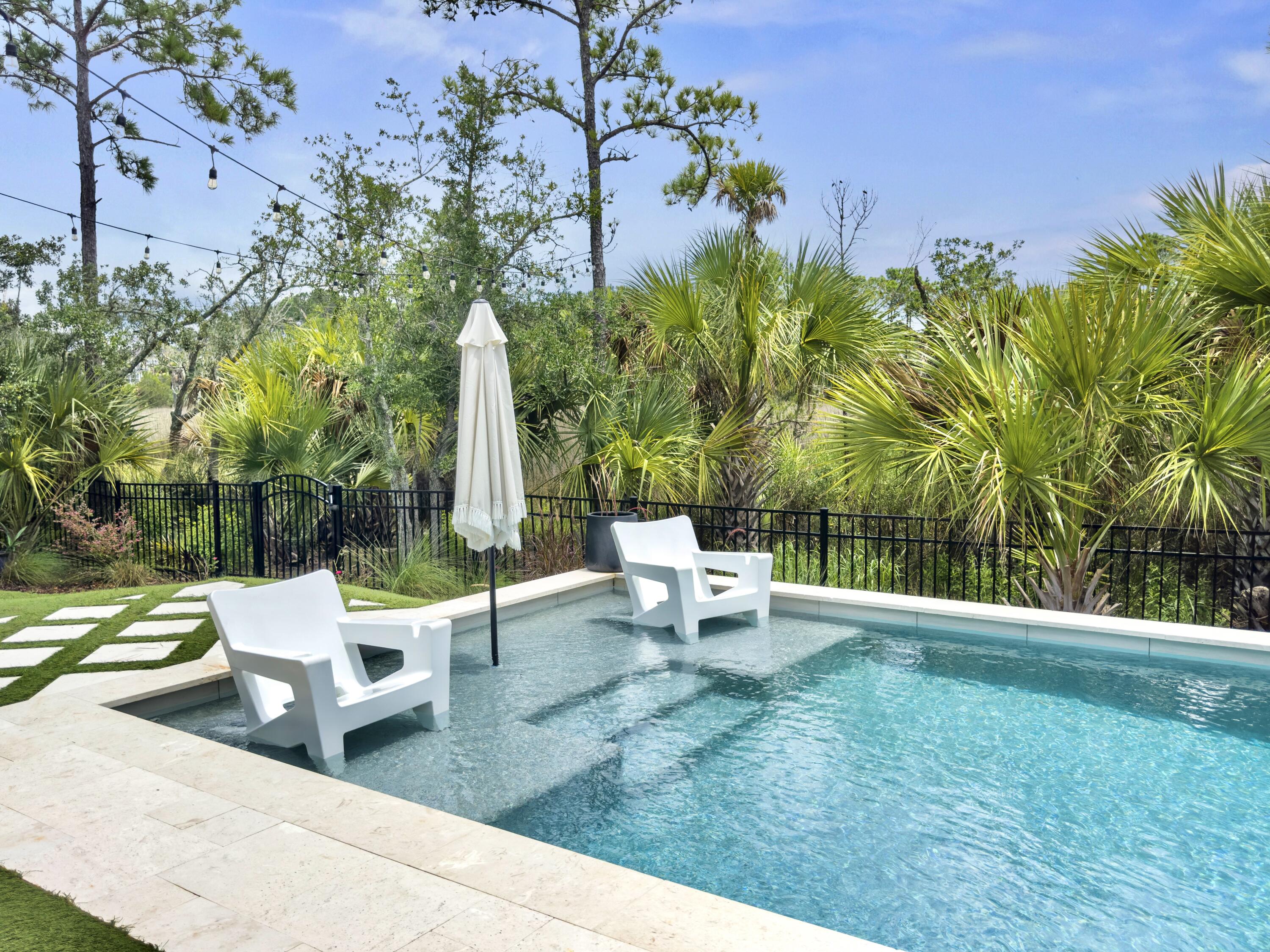 2125 Sandy Point Lane Mount Pleasant, SC 29466 - Photo 46 of 99 Pool with Lounger Ledge